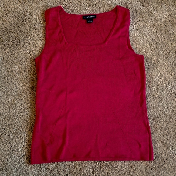 Ann Taylor Tops - Ann Taylor Silk Tank Top Red Women's Size Medium